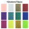 72 Pieces Glitter Hot Glue Colored Gun Sticks, 12 Colors, EVA Glue Mini Size Hot Melt Adhesive Sticks for DIY Art Craft Repair Bonding - Diameter 7 mm/0.28", Length 10 cm/3.9"